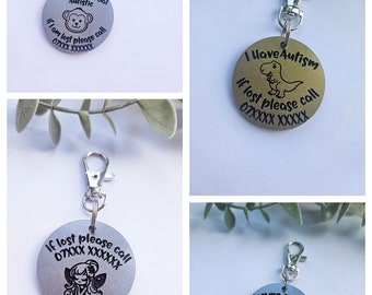 If Lost contact details Tag / Keyring