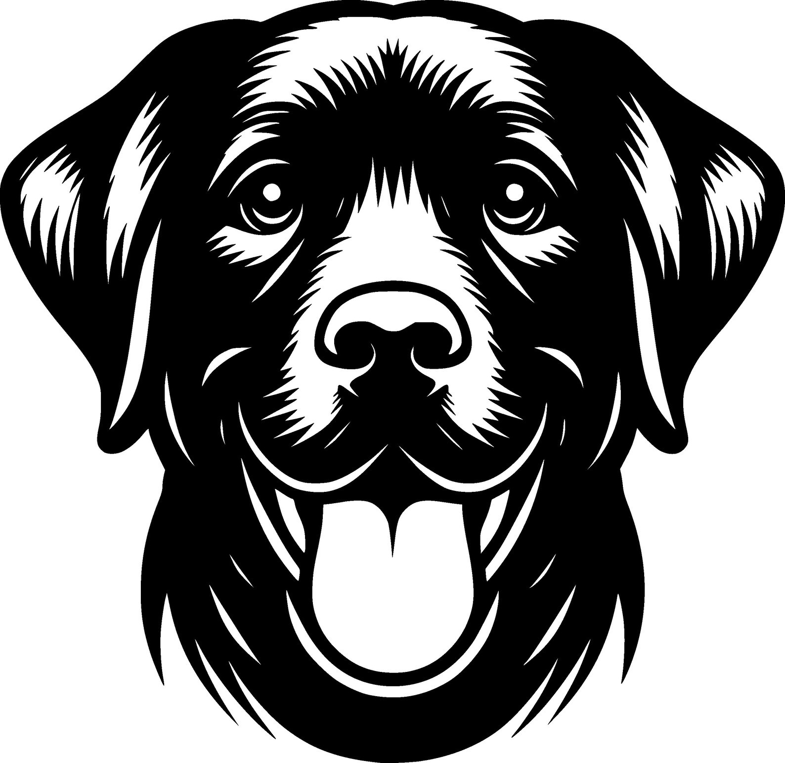 Happy Labrador Retriever Labi Bundle SVG PNG Silhouette Clipart Instant ...