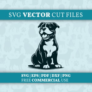 May include: Black and white silhouette of a sitting dog with a happy expression. The dog is facing forward with its tongue sticking out. The image is set against a light blue background with a pattern of paw prints and dog silhouettes.