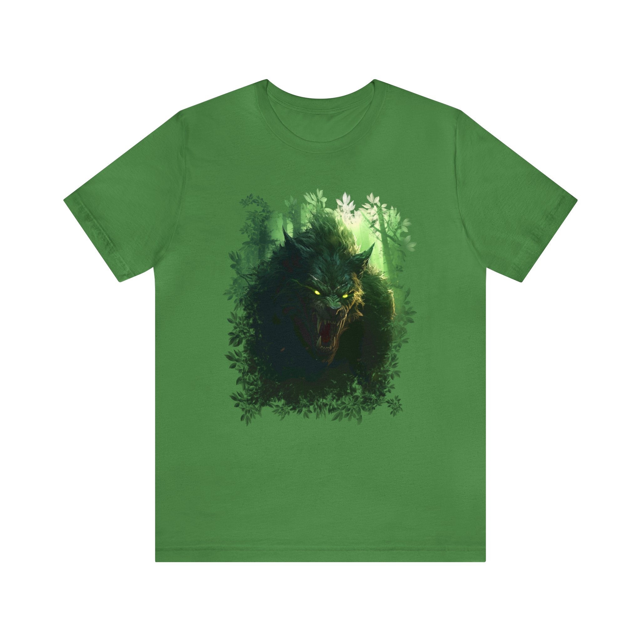 Horror Green Forest Werewolf Shirt Wolf Shirt Goth Grunge Clothing ...