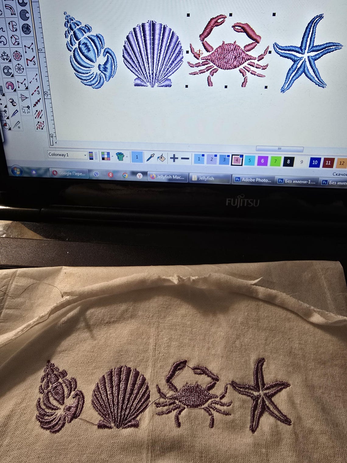 Beach Shells Embroidery Design | Ocean-themed Machine Files | Instant ...