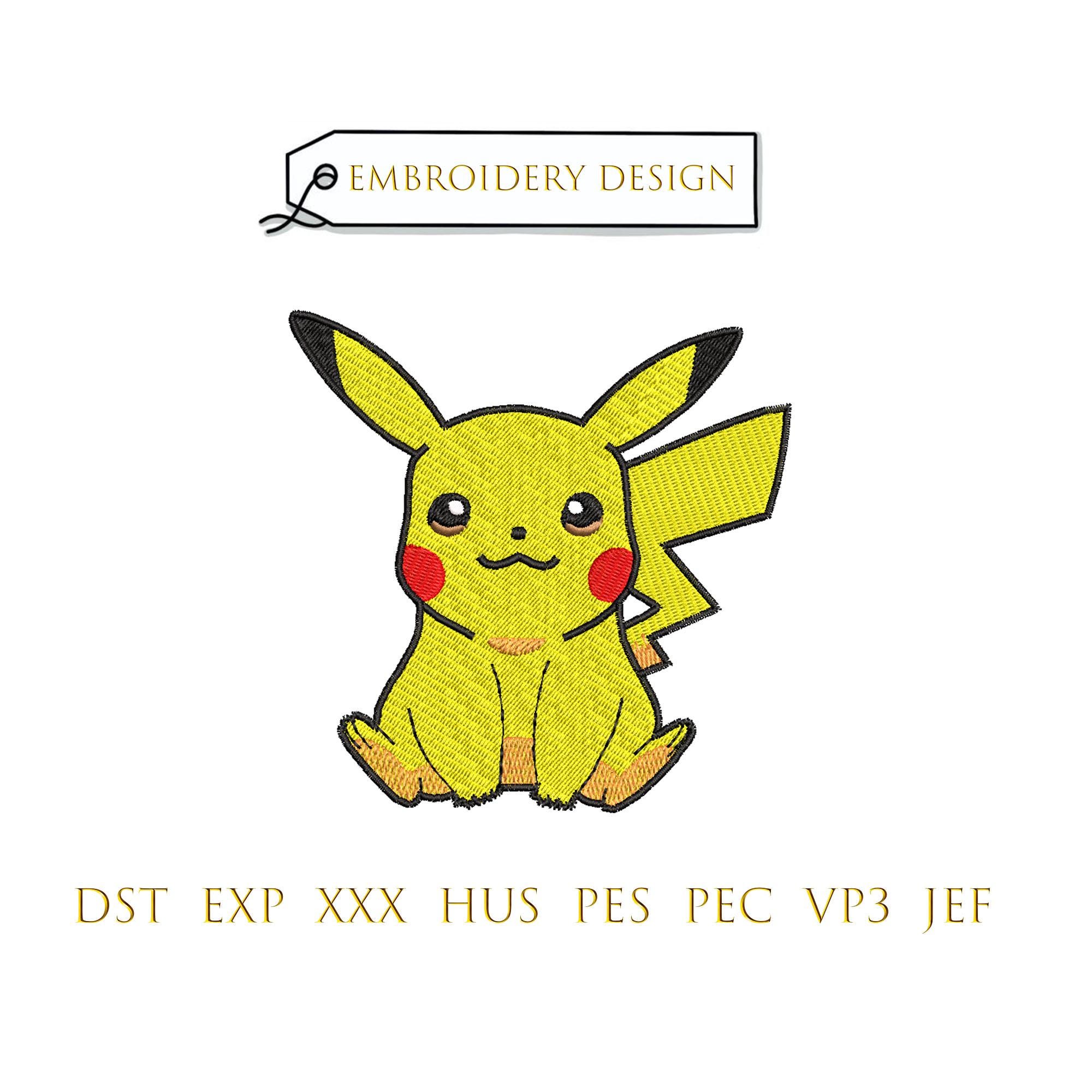 Pikachu embroidery - Etsy 日本 Pikachu embroidery - Etsy 日本