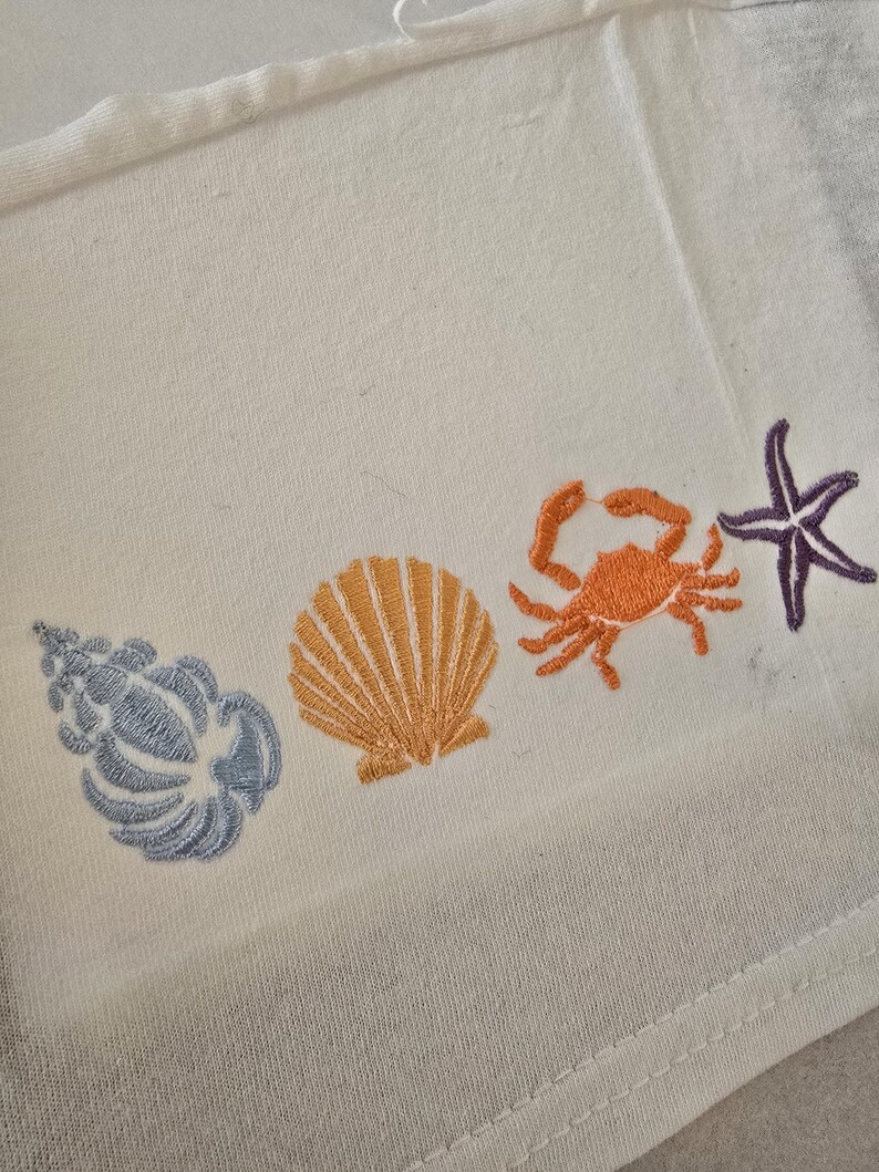 Emborded Shells Shells Machine Emroidery Pattern. Embroidery Files Shell Beach Ocean. 5 ...