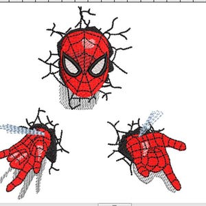 Embroidery Spiderman files . 2 sizes. Емbroidery Design machine files.Instant file download