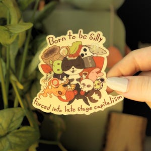 Born To Be Silly Wasserdichter Vinyl-Self-Care-Aufkleber