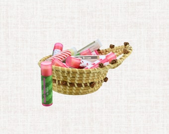 Sweet Watermelon Lip Balm, Natural lip care, handmade salve, gift idea