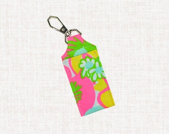 Lilly Lip Balm Holder, essential oil roller bottle holder, keychain for lip balm, gift