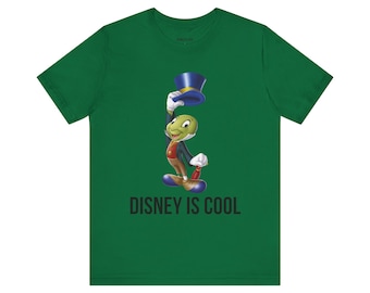 Jiminy Cricket Disney T-Shirt, Unisex Jersey Tee