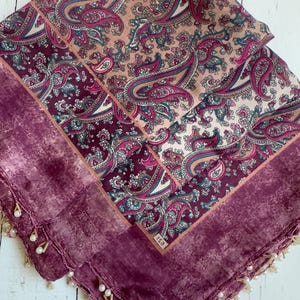 Frauen Hijabs, Muslimischer Schal, Türkischer Schal mit Blumenmuster, Baumwollschal, Blumenschal, Vintage Schal, Weihnachtsgeschenk Schal