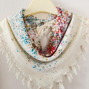 Handgefertigter Schal, türkischer Schal mit Blumenmuster, Hijab-Frauen, muslimischer Schal, Kopfverpackung, Geschenk für Mutter, Weihnachtsgeschenk, Geschenkschals