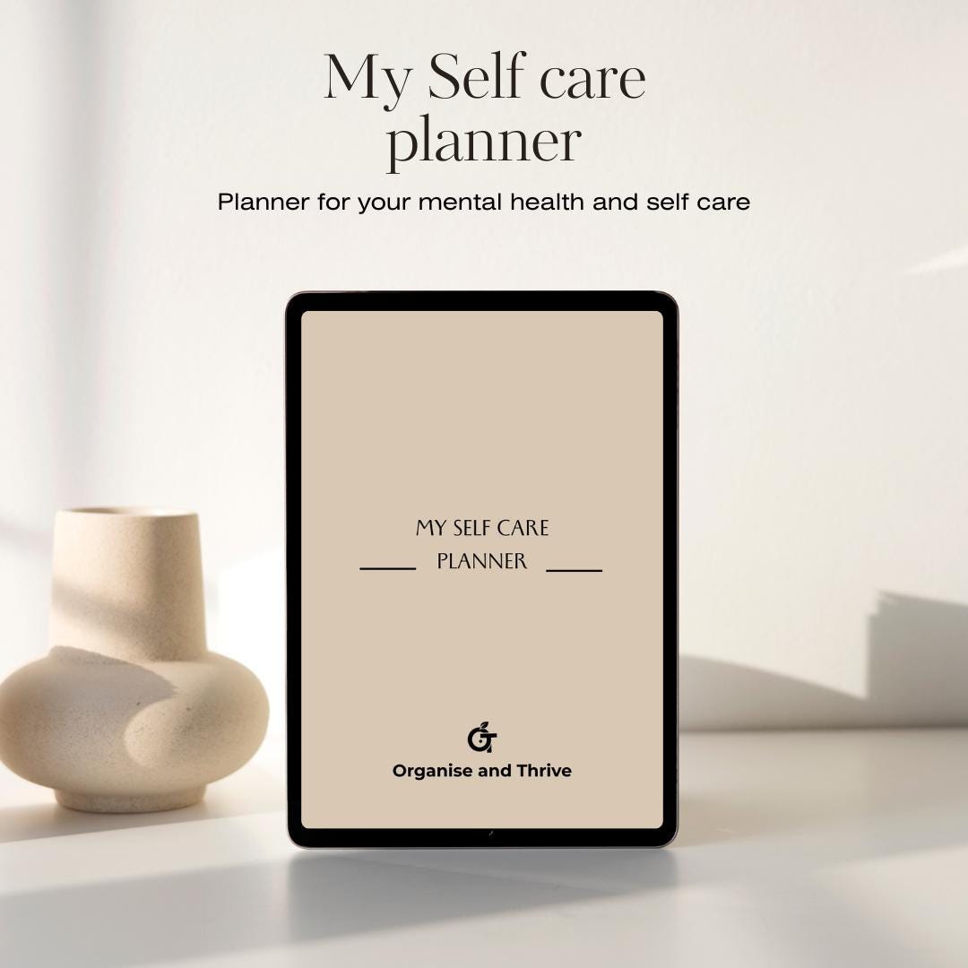 Self Care Planner | Wellness Journal | Mental Health Tracker, Habit ...