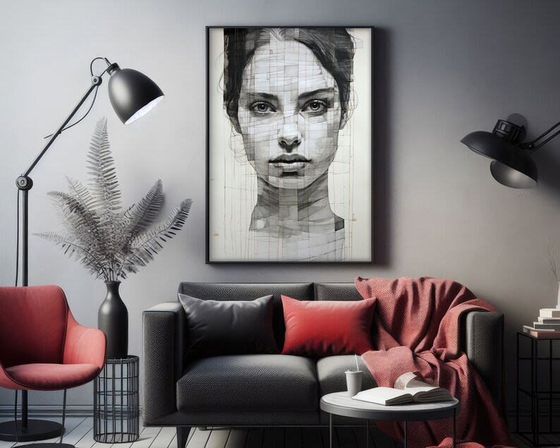 Home Decor Poster Decor Home Abstract Wall Art Woman Wall Art Wall Art
