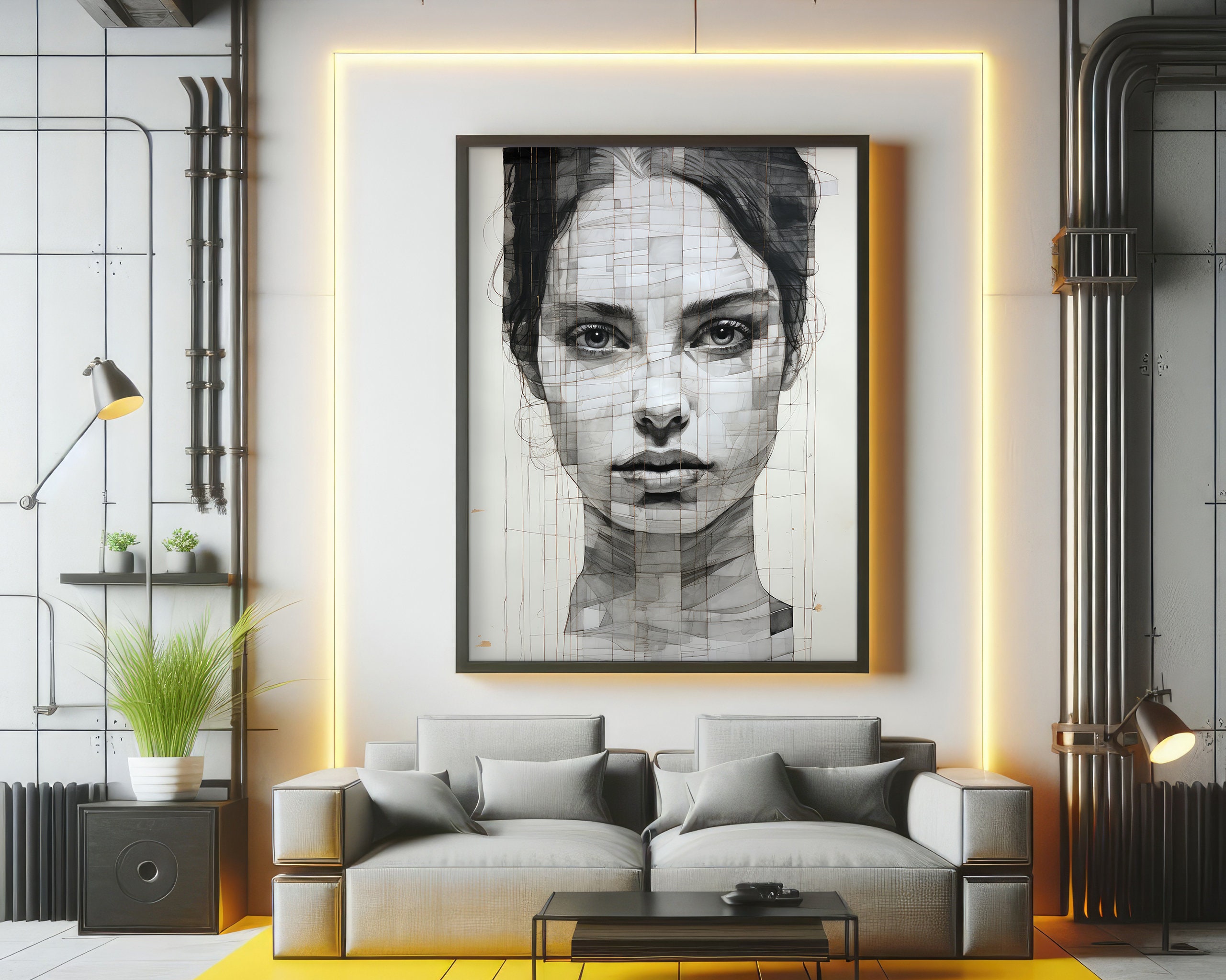 Home Decor Poster Decor Home Abstract Wall Art Woman Wall Art Wall Art