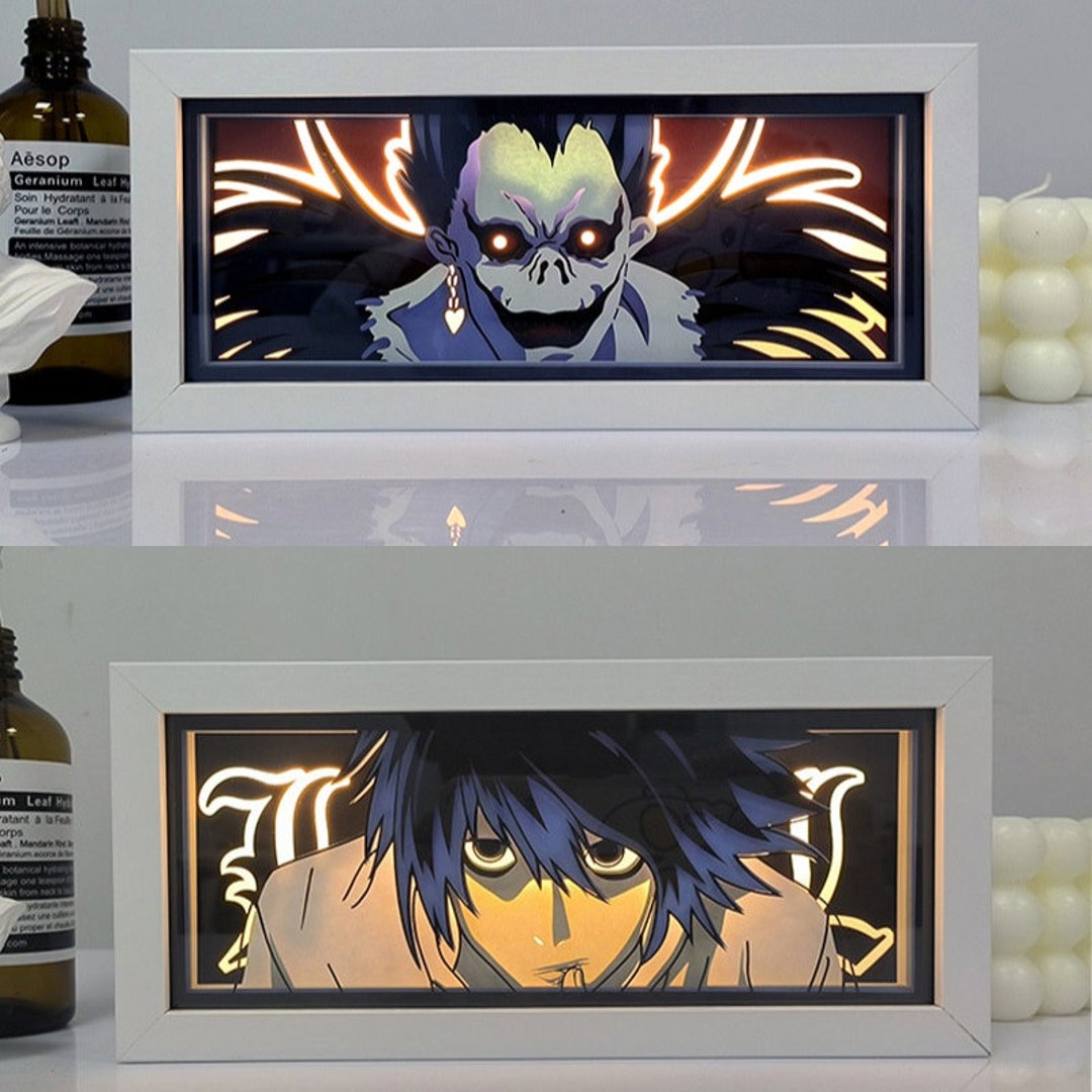 Set of 2 Anime Light Boxes Death Note Light Boxes Set Death Note Ryuk ...