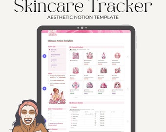 Aesthetic Skincare Notion Template