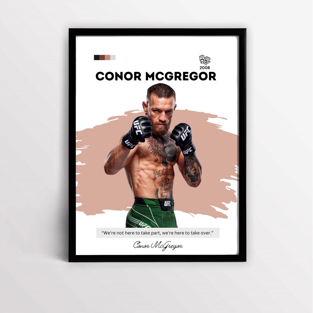 Conor Mcgregor Printable Poster, Gym Wall Decor Art, MMA Print, UFC ...