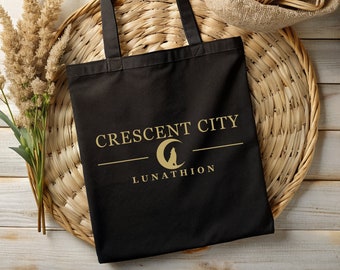 Crescent City Tote Bag, Night Court Sarah J Maas, Acotar Tote, SJM Merch, Valeris Tote, A Court of Thorns and Roses, Gift for Her, Book Tote