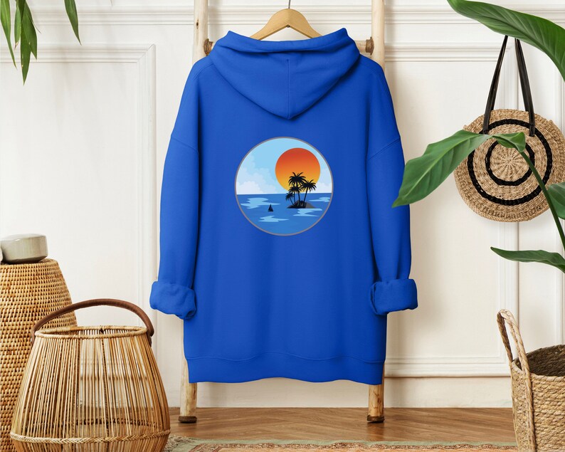 Sweat à capuche esthétique Ocean Beach, sweat Hawaï, sweat à capuche Ocean Beach, sweat à capuche de surf, cadeau surf, sweat-shirt âme de surfeur image 7