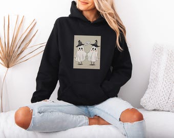Ghost Fall Sweatshirt, Ghost Hoodie, Spooky Season Shirt, Halloween Lover Gifts, Ghost Crewneck, Vintage Halloween Sweater