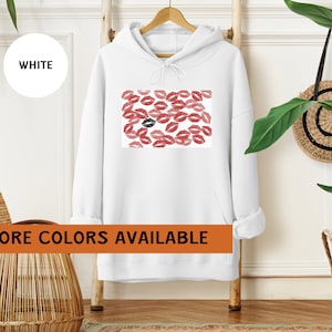 Sudadera con capucha "Beso de novio", "Beso de novia", "Sudadera con capucha de beso", "Sudadera con capucha de amante", "Sudadera con capucha de San Valentín para él o ella"