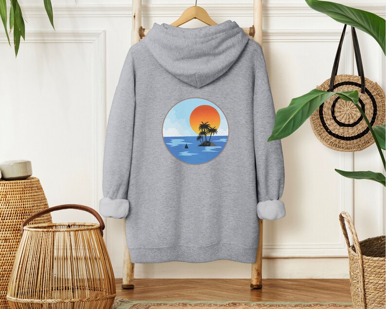 Sweat à capuche esthétique Ocean Beach, sweat Hawaï, sweat à capuche Ocean Beach, sweat à capuche de surf, cadeau surf, sweat-shirt âme de surfeur image 6