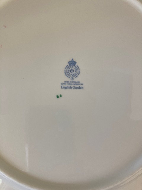 Royal Worcester English Garden Cake Plate - Etsy