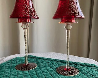 Vintage Pier 1 Imports Long-stemmed tealight candle holder-only 1 left