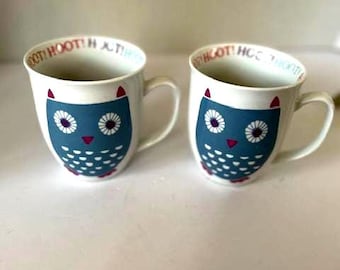 Set of 2 Owl Mugs by Creative Tops LTD