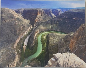 Impresión fotográfica de lienzo 11x14- Parque Nacional Tule Canyon Big Bend Texas