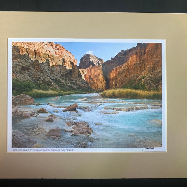 11x14 Matted Print - Little Colorado River, Grand Canyon and Navajo Reservation Arizona