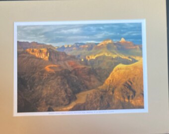 Impresión mate 11x14 - Río Colorado y garganta interior de Plateu Point Gran Cañón Arizona