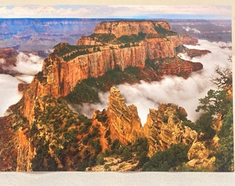 Tarjeta de felicitación en blanco 4x6- Cabo Real, Gran Cañón del Borde Norte