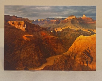 Tarjeta de felicitación fotográfica en blanco 4x6- Río Colorado desde Plateau Point