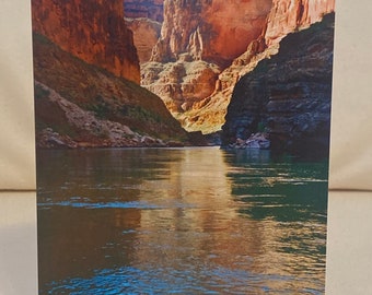 Tarjeta fotográfica en blanco 4x6- Río Colorado en el Gran Cañón