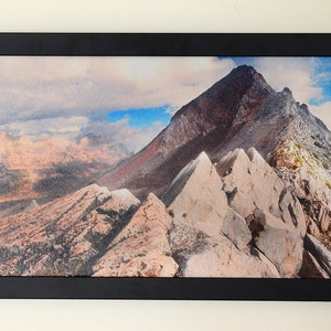 15x40 Framed Panoramic Canvas Print- Virginia Peak Yosemite National Park California