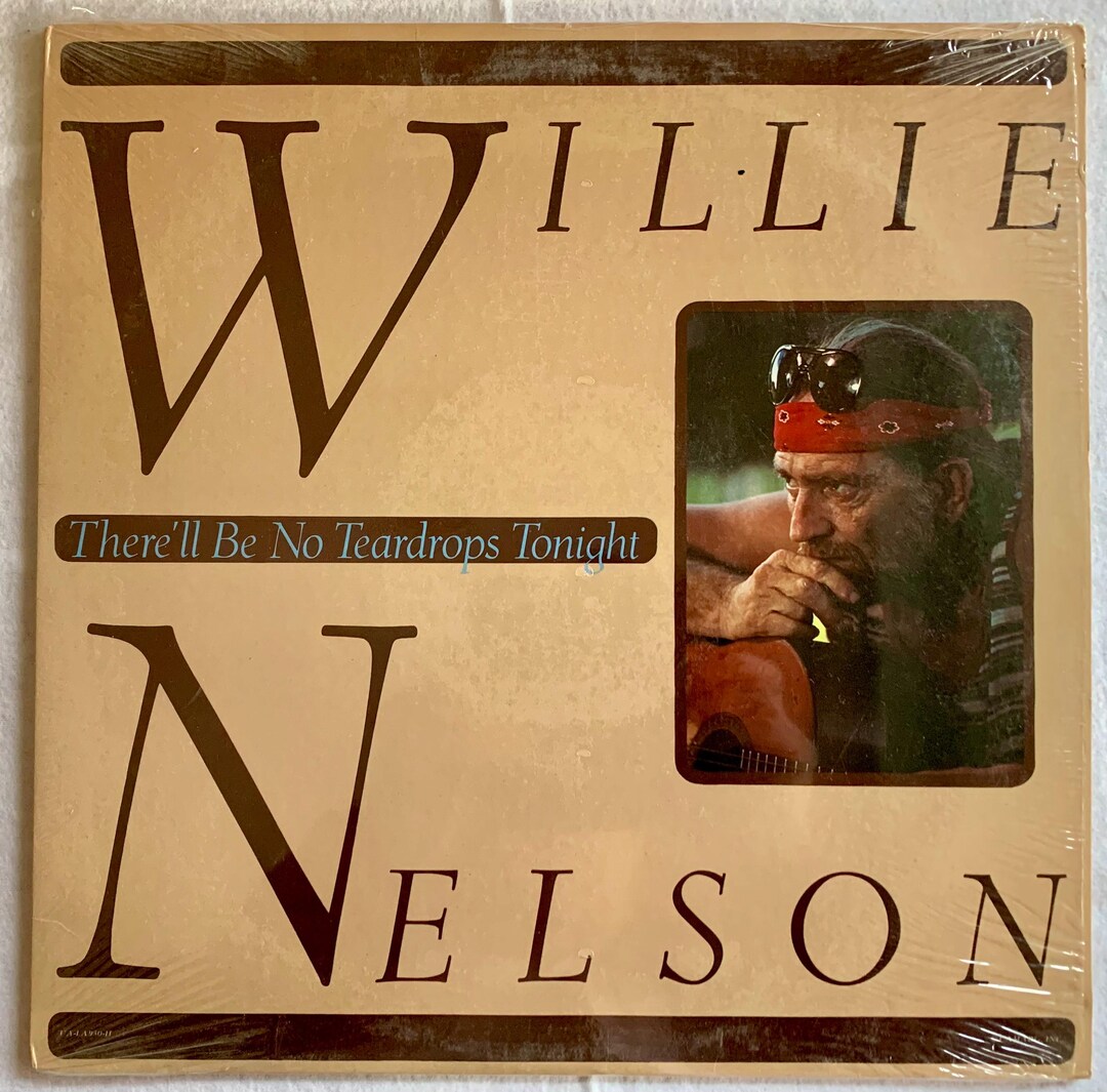 Willie Nelson there'll Be No Teardrops Tonight Vinyl Lpvin - Etsy