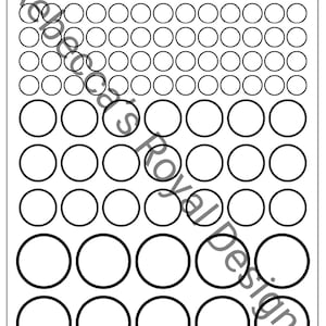 May include: A black and white printable worksheet with the word "Circles" at the top. The worksheet features a grid of circles of varying sizes, starting with small circles at the top and gradually increasing in size as they descend.