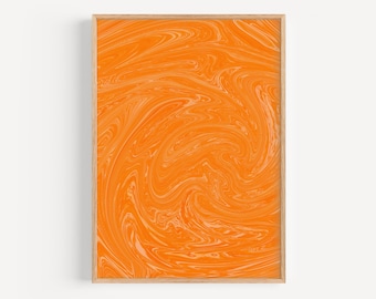 Set of 30 | Burnt Orange Digital Art Downloads | Ode to Orange Wall Art | Color Pop Mood Board | Kitchen Decor | Aperol Spritz | Gift |