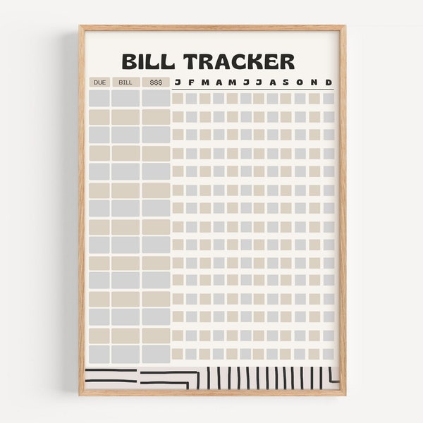 Printable Bill Payment Checklist | Budget Planner | Get Rich Tool | Printable PDF | Instant Download | Office Organization | Finance Goals |