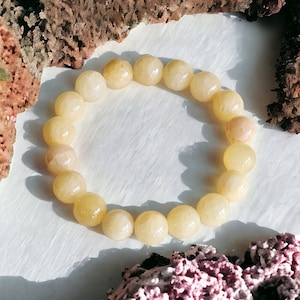 Yellow Calcite Gemstone Bracelet
