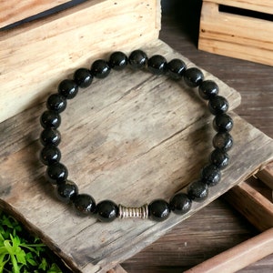Men&#39;s Black Tourmaline Bracelet