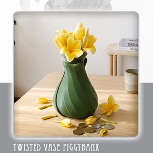 Salvadanaio nascosto a forma di vaso contorto (SOLO file digitali!) Non è un oggetto fisico!