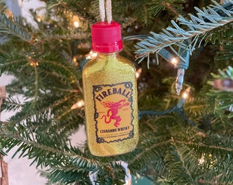 Fireball Glitter Christmas Ornament