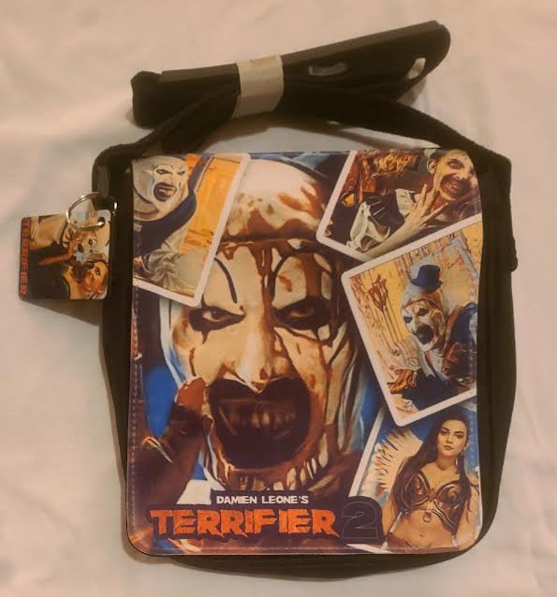 Art the Terrifier // Crossbody Shoulder Bag // Horror Purse & Keychain
