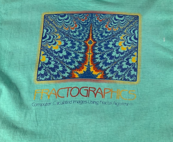 Vintage 80s Single Stitch Fractographics Computer… - image 2