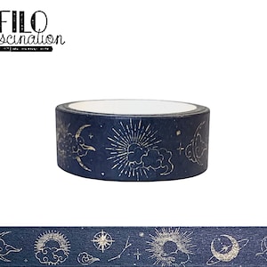 Washitape Sun Moon & Stars Planner Scrapbook BuJo Deco Tape Junk Journal