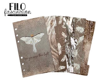 Register | Dividers Light Filofax Ring Binder Planner BuJo A5 Personal Pocket