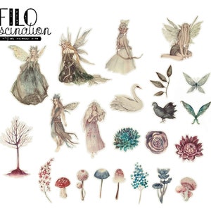 Sticker Forest 23 Stück Planen Diary BuJo Junk Journal filofaxing Scrapbook planning