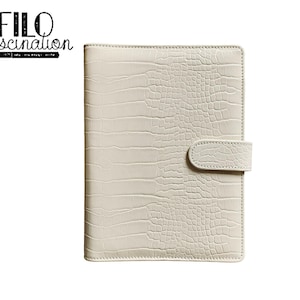 Planner Croco Faux Leather Budget Planning Scrapbook BuJo Personal A5
