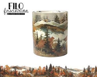 PET Tape Herbstwald Dekoband Planen Budget Challenge Diary Junk Journal Scrapbook BuJo Journaling Sticker